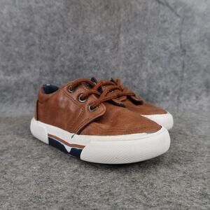 US Sports Shoes Toddler 7 Sneakers Casual Fashion Lace Up Brown Trainers Preppy